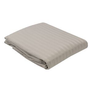 SureFit Premier 100% Cotton Sateen Striped Sheet Set in Grey, Full Size